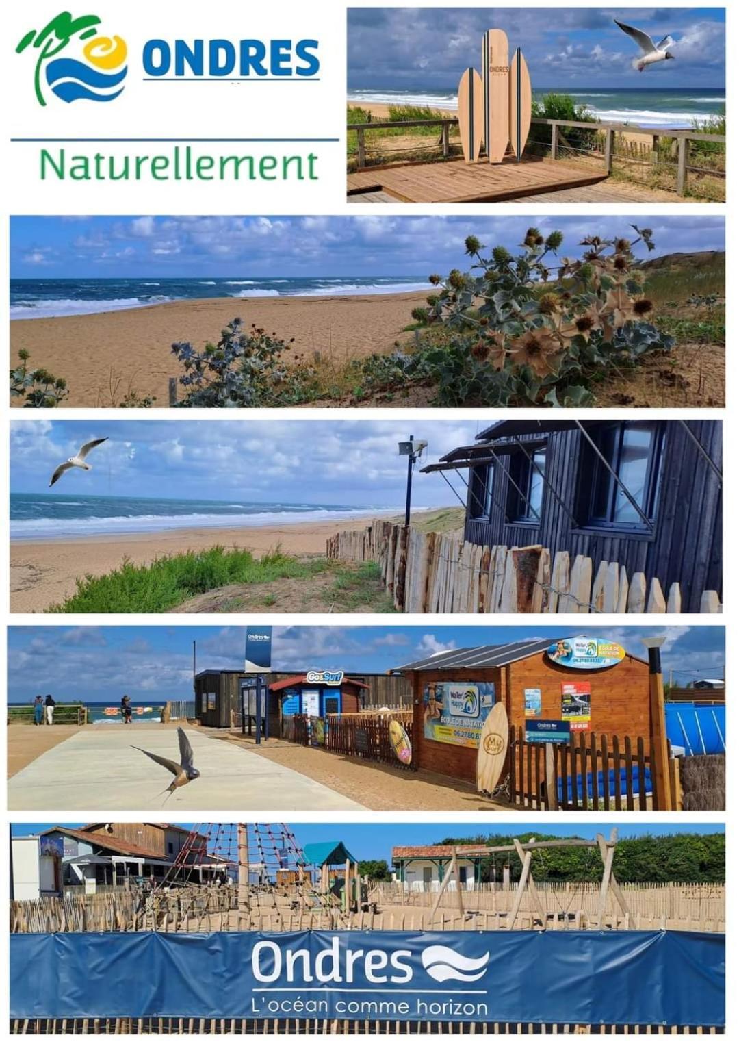 T2 Antigua Ondres Plage Avec Piscine Et Tennis Exterior foto